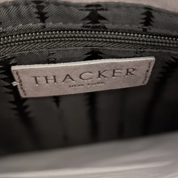 NWT Thacker Le Pouch Leather Suede Crossbody Bag - Picture 5 of 9